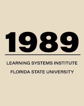 "Graphic saying 1989 Learning Systems Institute Florida State University"