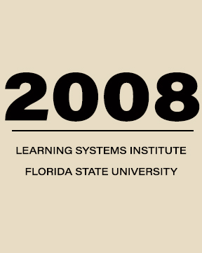 Graphic saying 2008 Learning Systems Institute Florida State University