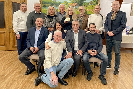 "Dr. Fuentes with some of the alumni of the Community College Administrator Program administered by FSU."