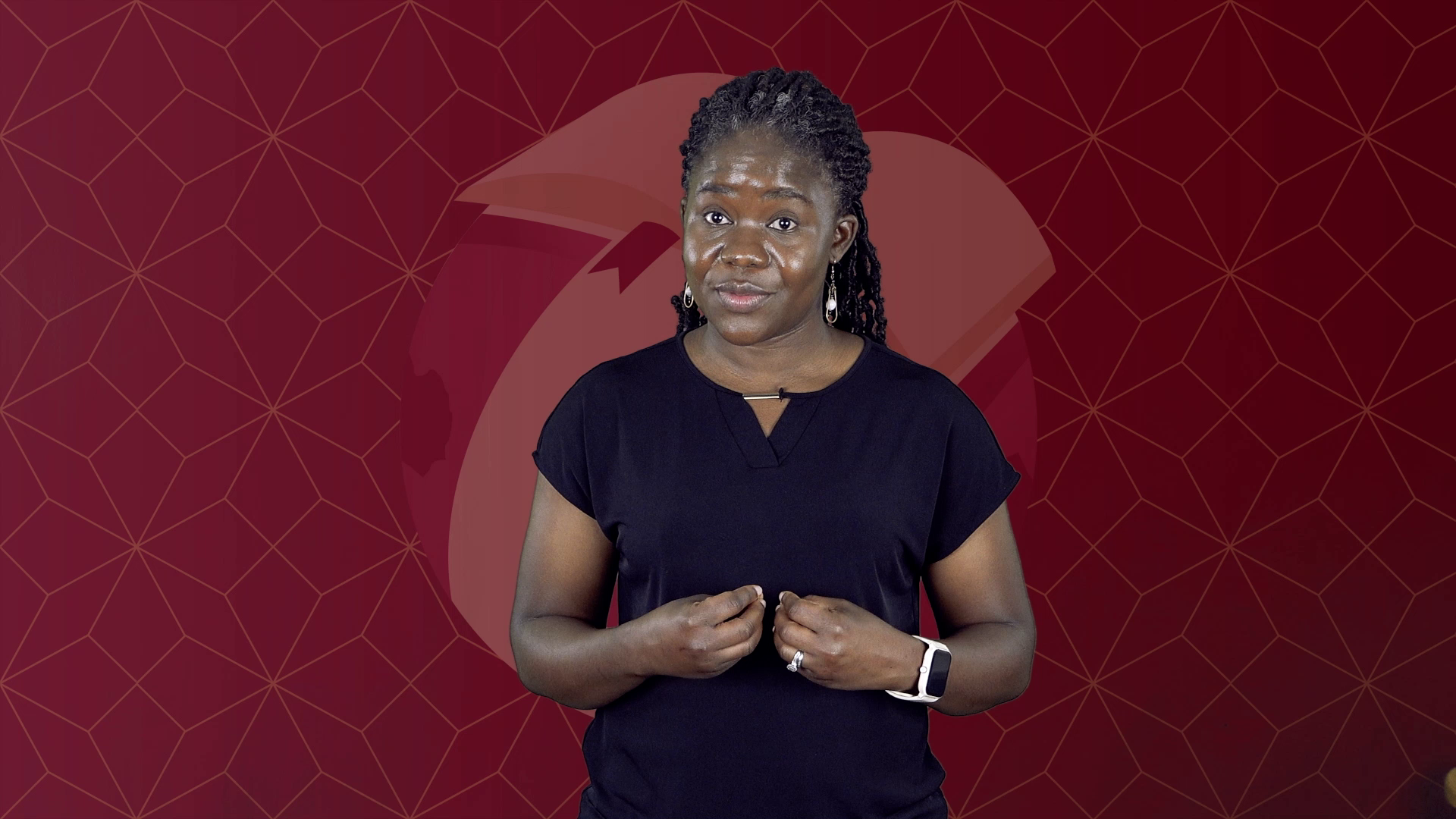 Screenshot of a video of Dr. Wawire