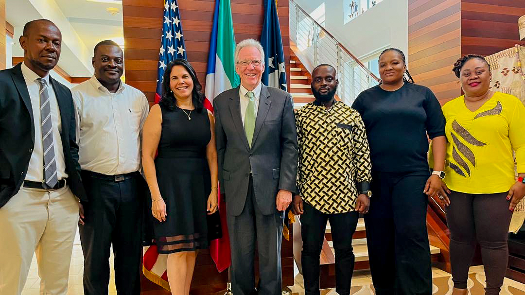 Vilma Fuentes, in Bata Equatorial Guinea as part of the US State Department Speakers Series with the US Ambassador