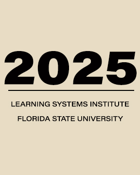 "Graphic saying 2025 Learning Systems Institute Florida State University"
