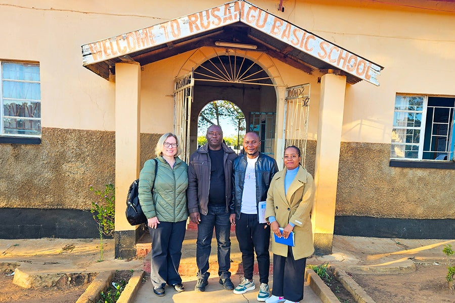 Group photo during data collection in Zambia.