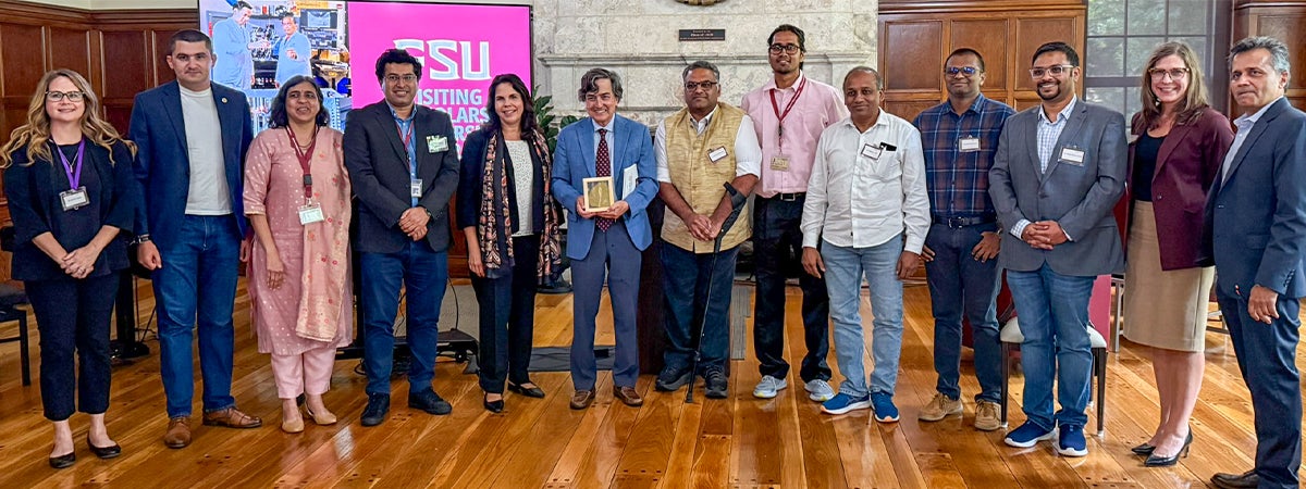Group photo of the inaugural VSPP cohort and FSU administrators. 