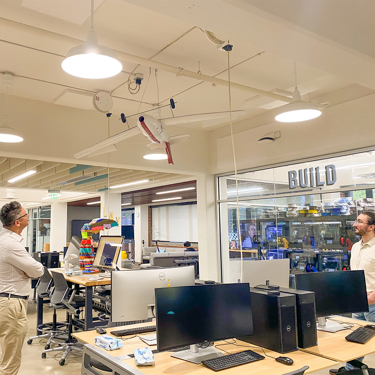 Dr. Dmytro Stepanskyi touring FSU's Innovation Hub