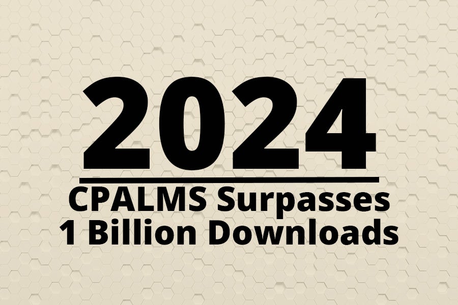 Graphic says 2024 CPALMS surpasses 1 billion downloads