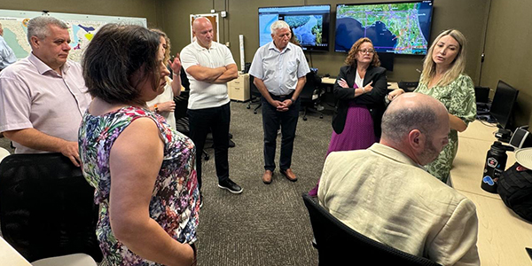 "Ukrainian delegation visiting FSU Emergency Management."