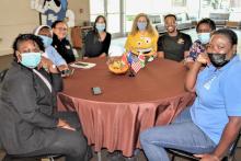 Group sitting around a table at Santa Fe College