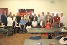 Group photo of the members of the CCAP Egypt delegation posing for a photo 