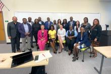 CCAP South Africa group photo inside a classroom at Valencia College 