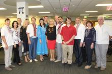 Ukraine CCAP group posing inside a classroom