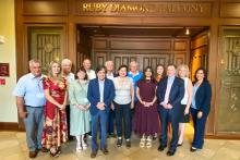 Group photo with the FSU President and First Lady.
