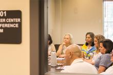 Presentation at the FSU's Dunlap Career Center.