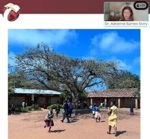 Screenshot from Dr. Adrienne Barnes-Story's video presentation on the Education & Skills Ops Hub Event: Class Size Realities: Evidence, Practice, and Pathways for Learning at Scale presented in cooperation with World Bank Education and Skills Department.
