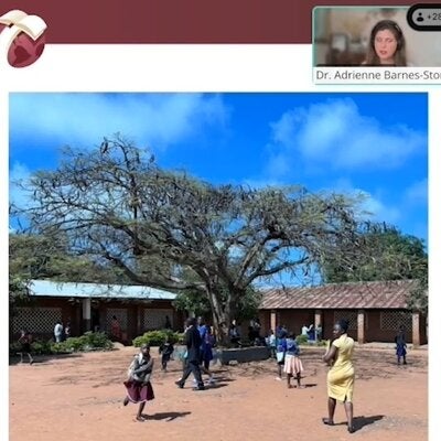 Screenshot from Dr. Adrienne Barnes-Story's video presentation on the Education & Skills Ops Hub Event: Class Size Realities: Evidence, Practice, and Pathways for Learning at Scale presented in cooperation with World Bank Education and Skills Department.