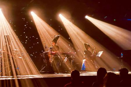 DakhaBrakha performing in Tallahassee at The Moon