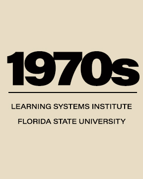 "Graphic saying 1970s Learning Systems Institute Florida State University"