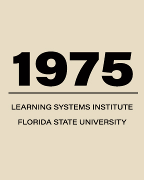 Graphic saying 1975 Learning Systems Institute Florida State University