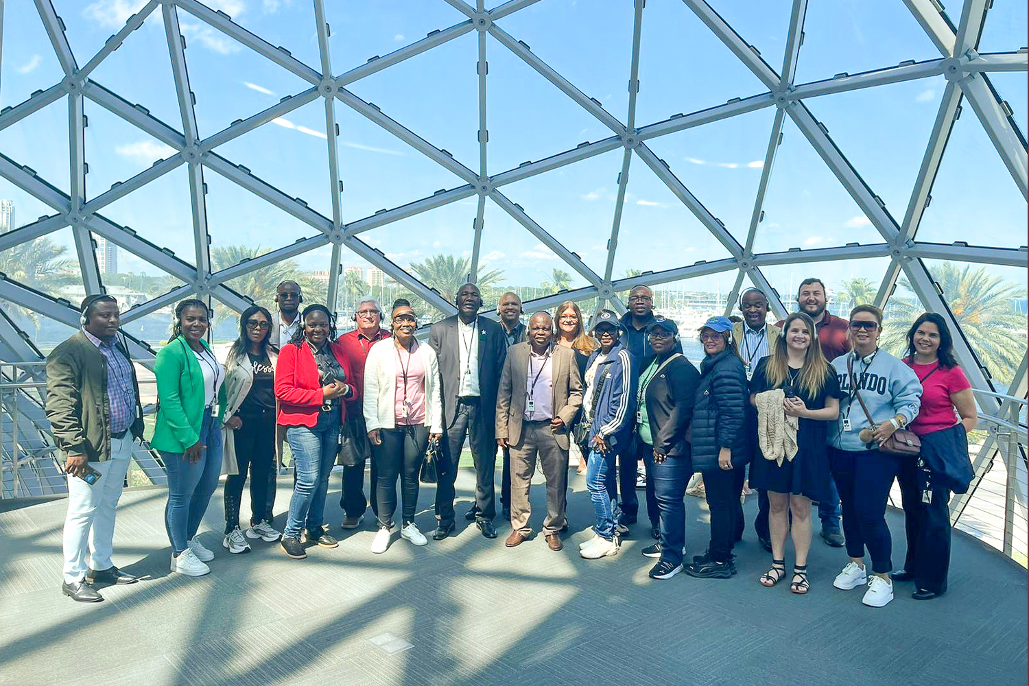 "CCAP South Africa group photo inside The Dali Museum"