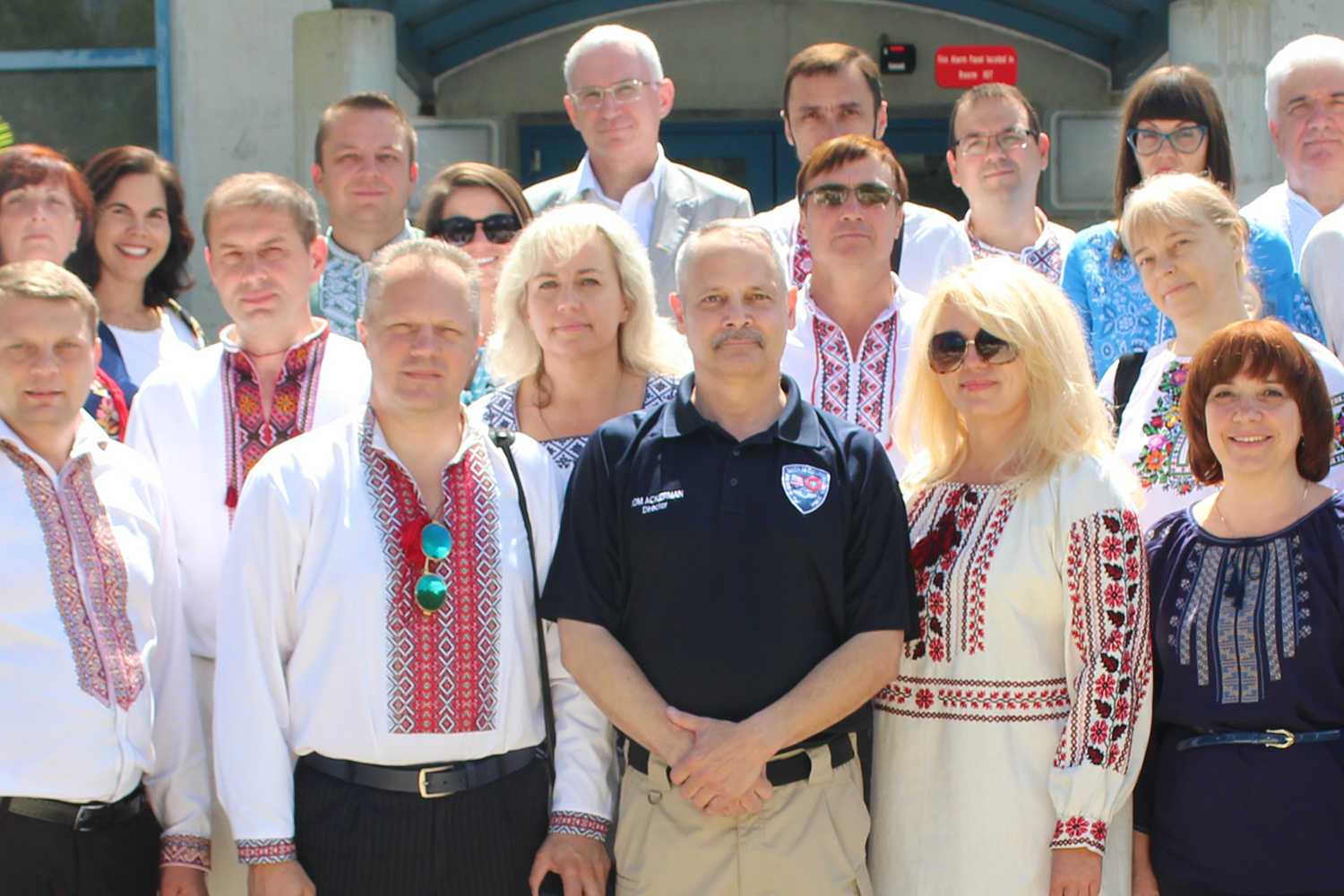 "CCAP Ukraine group photo with the director of public safety at Santa Fe College"