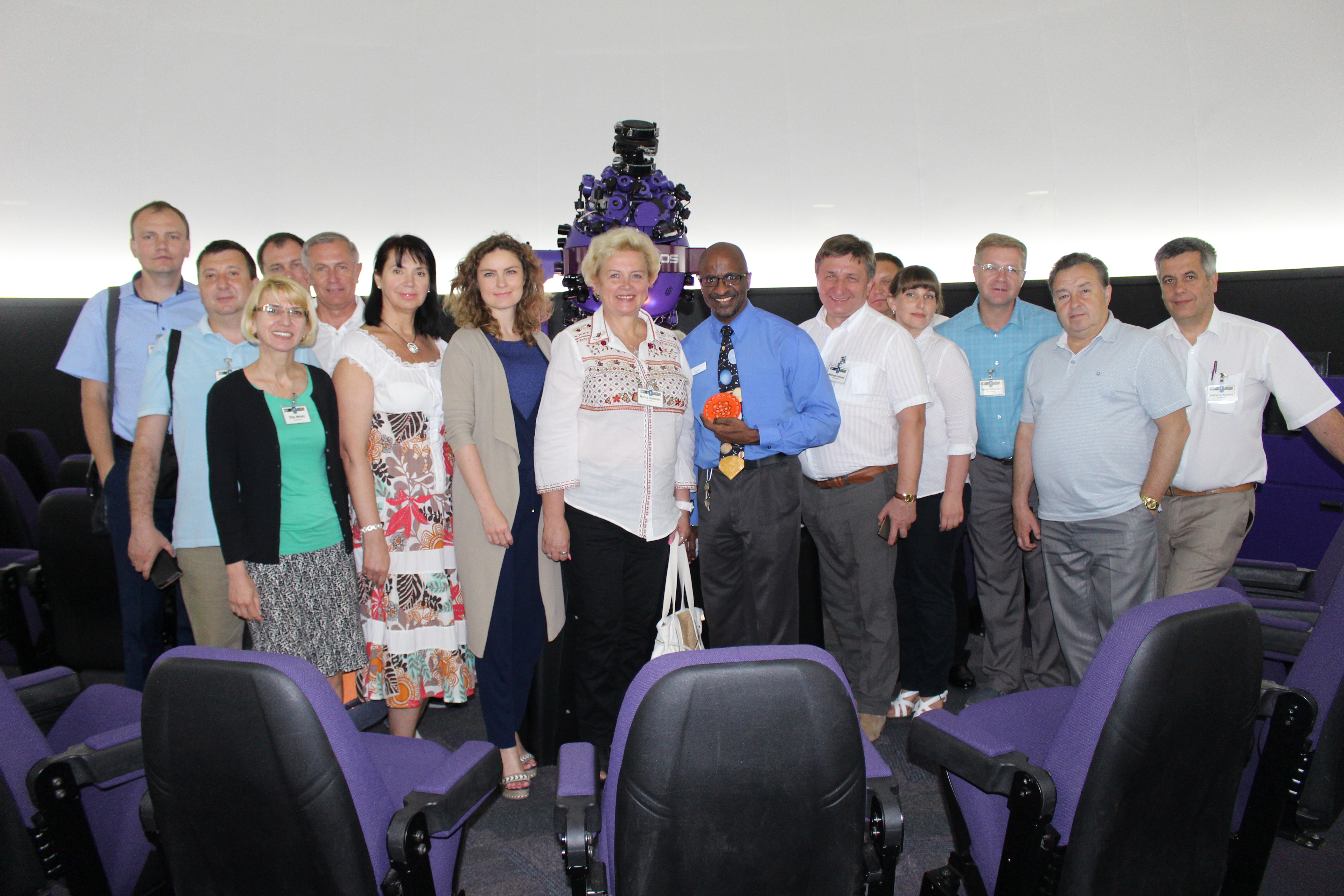 "Group photo at the Kika Silva Pla Planetarium"