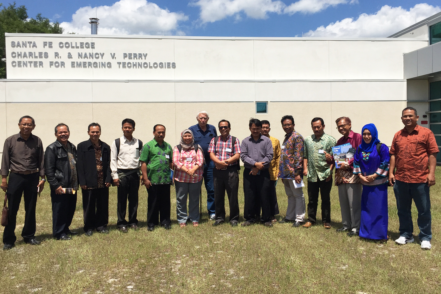 "Indonesia CCAP group in front of Santa Fe College"