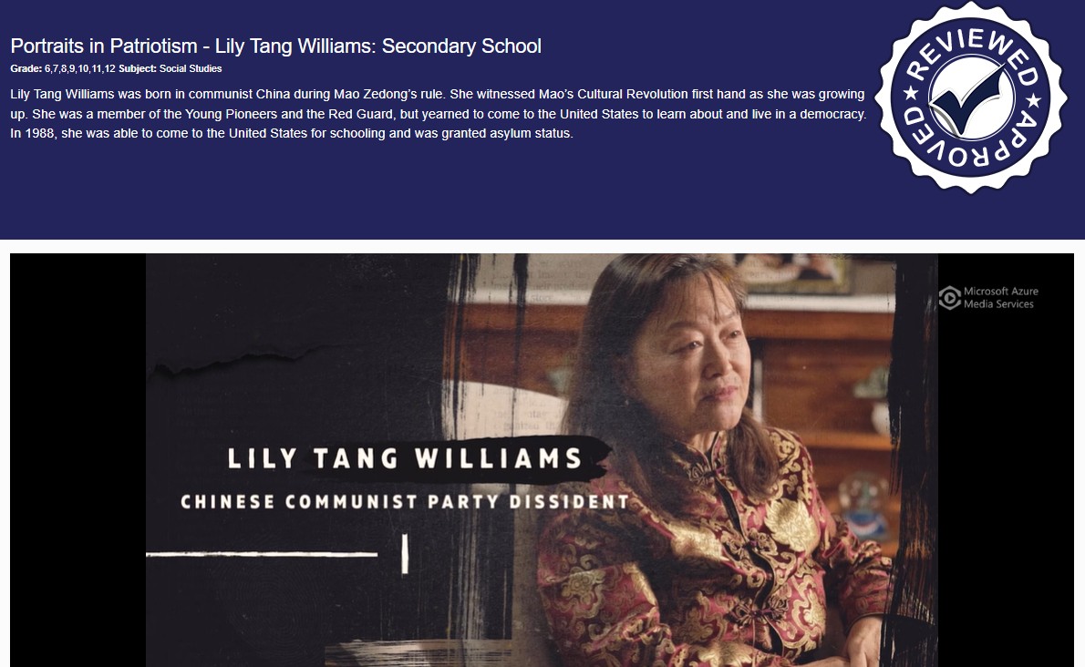 Screenshot of a video from the CPALMS civics website 