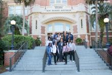 CCAP South Africa group photo outside in front of the Westcott Building on the Florida State University campus