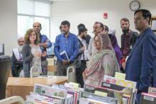 CCAP Pakistan members in a library