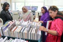 CCAP Pakistan members in a library