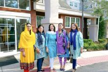 CCAP Pakistan members posing with Dr. Vilma Fuentes