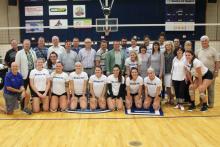 Group photo with the Santa Fe College volleyball team