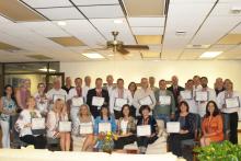 Ukraine CCAP group photo with everyone holding a certificate